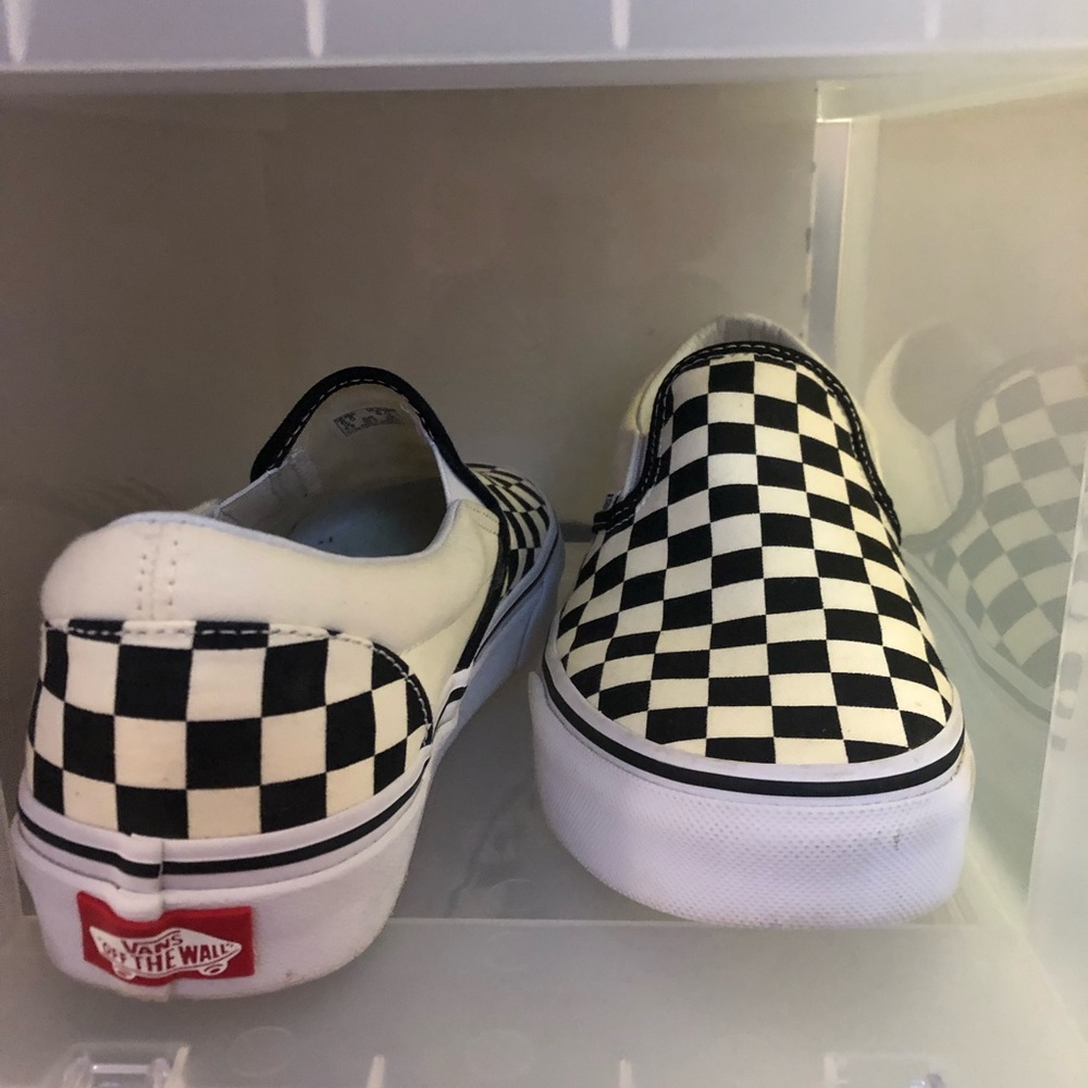Checkerboard Vans low top